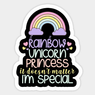 Rainbow Unicorn Quote Sticker